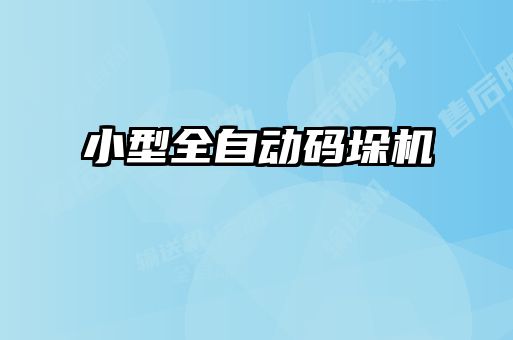 小型全自動(dòng)碼垛機(jī)