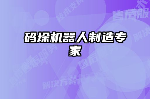 碼垛機(jī)器人制造專(zhuān)家