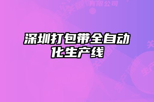 深圳打包帶全自動化生產線