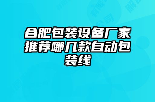 合肥包裝設(shè)備廠家推薦哪幾款自動(dòng)包裝線