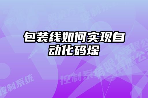 包裝線如何實(shí)現(xiàn)自動化碼垛
