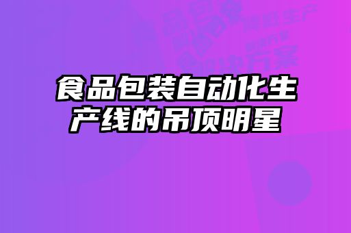 食品包裝自動(dòng)化生產(chǎn)線的吊頂明星