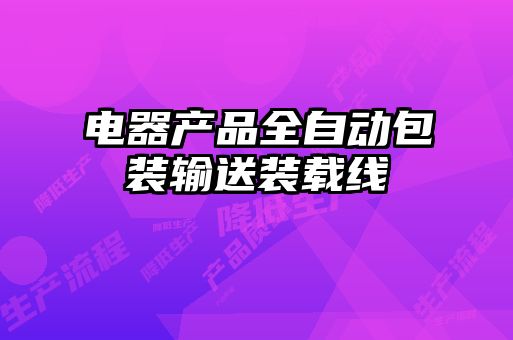 電器產(chǎn)品全自動包裝輸送裝載線